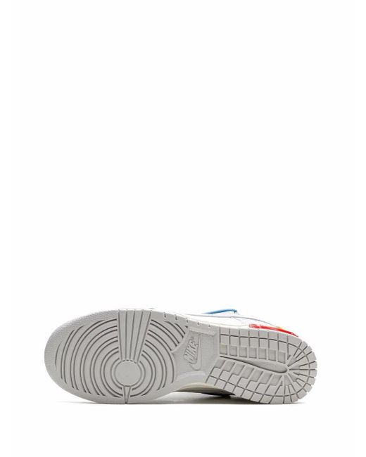 NIKE X OFF-WHITE Blue Dunk Low "Lot 05" Sneakers