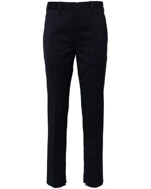 Helmut Lang Blue Slim-Fit Wool Trousers