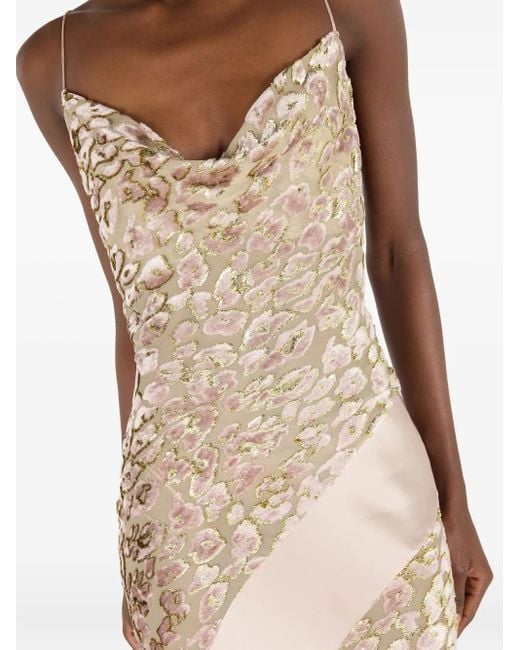 Roberto Cavalli カウルネック ドレス Natural