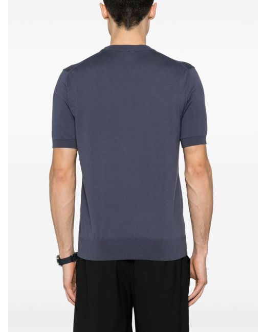 Camiseta de punto Brioni de hombre de color Blue