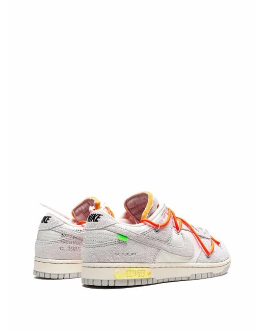 NIKE X OFF-WHITE Multicolor Dunk Low "Lot 11" Sneakers