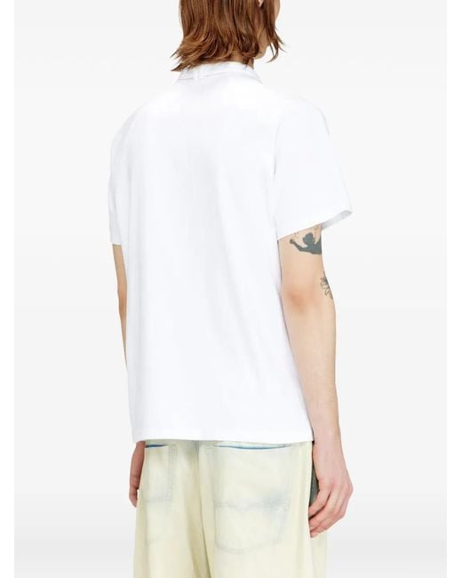 DIESEL White Tshirt Kauko for men