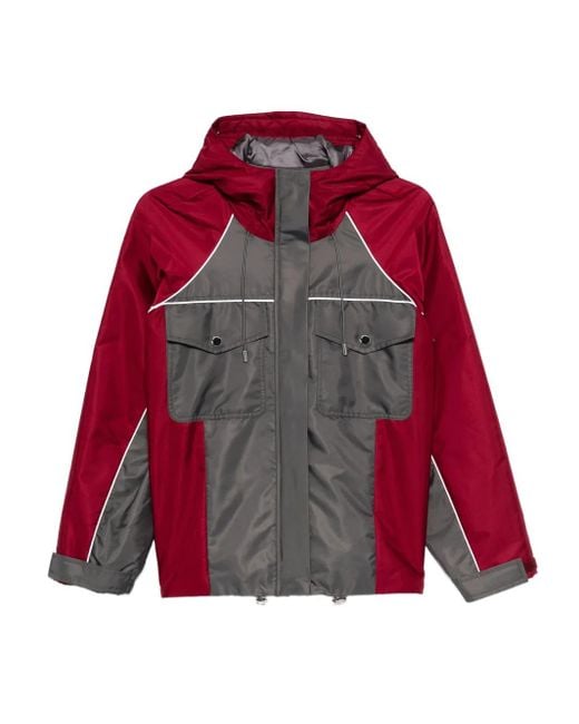 Self-Portrait Red Hooded Jacket