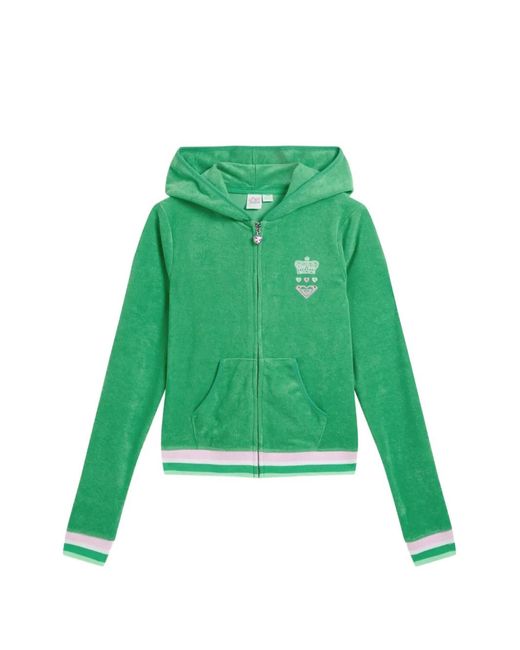 Juicy Couture Green X Roxy Terry-Towelling Hoodie