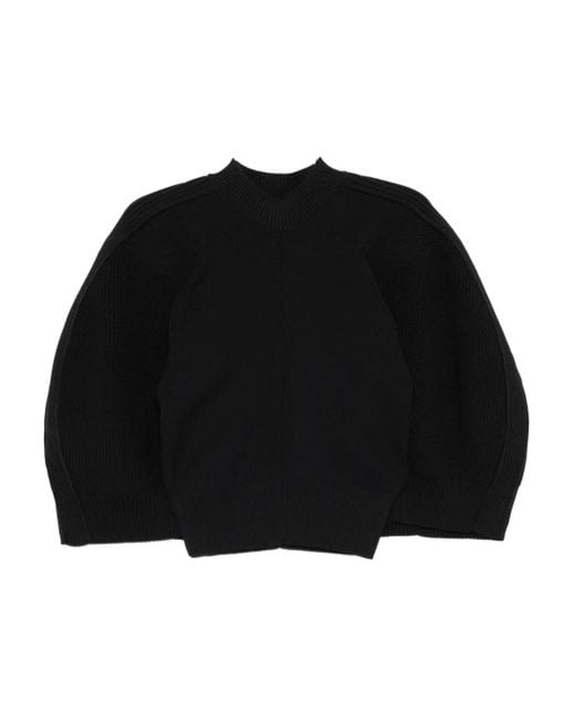 Sacai Black Pullover Mit Puffärmeln