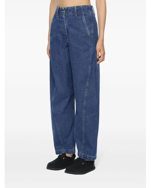 Studio Nicholson Blue Wide-Leg Jeans