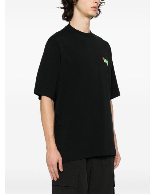 T-shirt Solsticio en coton Marcelo Burlon pour homme en coloris Black