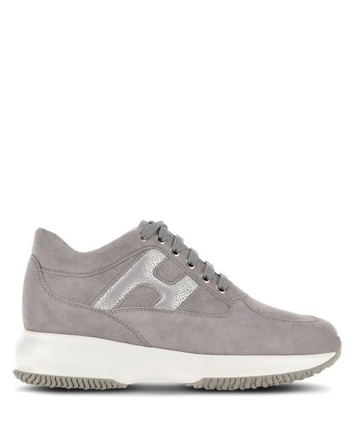 Hogan Gray Interactive Low-Top Sneakers