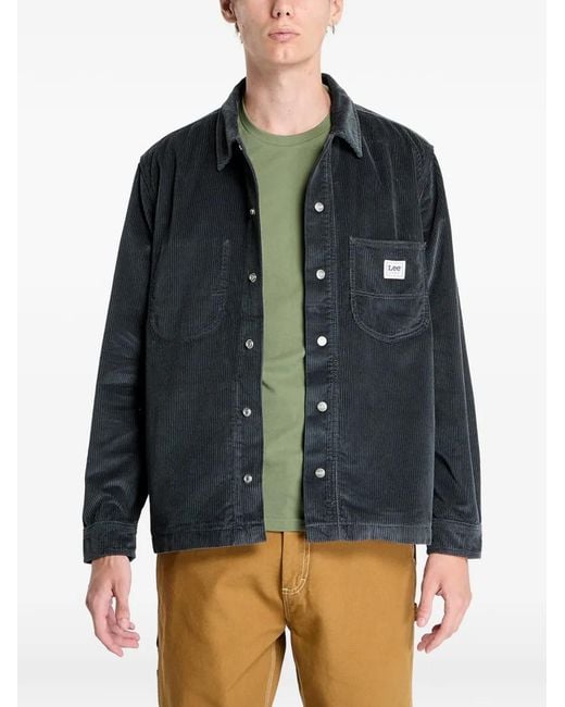 Lee Jeans Blue Chest-Pockets Jacket for men