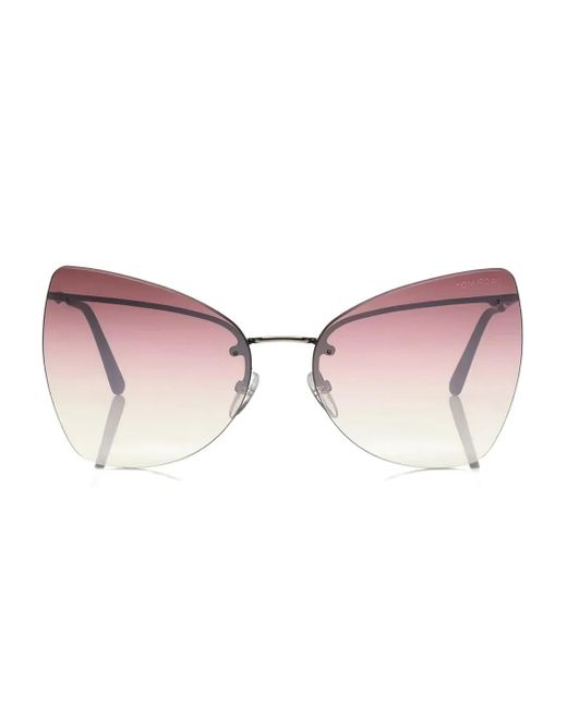 Occhiali Da Sole A Farfalla di Tom Ford in Pink