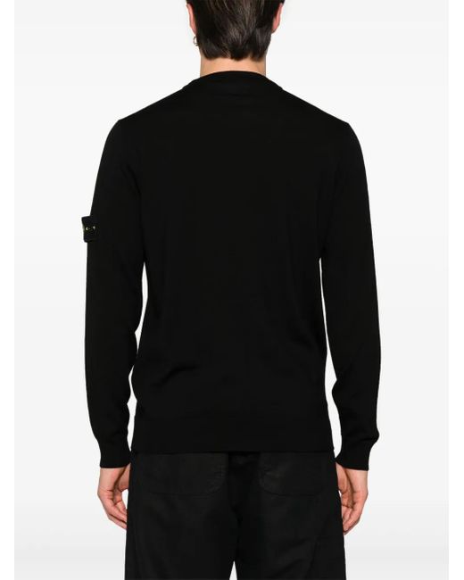 Stone Island Pullover Mit Logo-Patch in Black für Herren