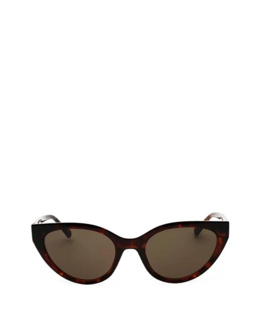 Love Moschino Brown Tortoiseshell-Effect Cat-Eye-Frame Sunglasses
