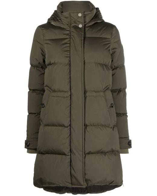Woolrich フーデッドパデッドコート Green