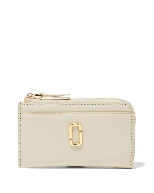 Marc Jacobs Natural The J Marc Top Zip Multi Leather Wallet