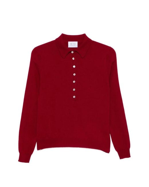 Be You Button-Down Polotrui in het Red