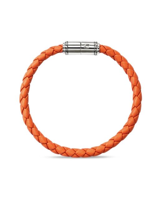 John Hardy Metallic Braided Leather Bracelet for men
