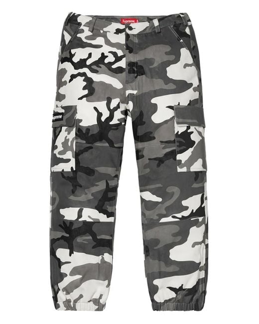 X Aphex Twin camouflage cargo pants Supreme de hombre de color Gray