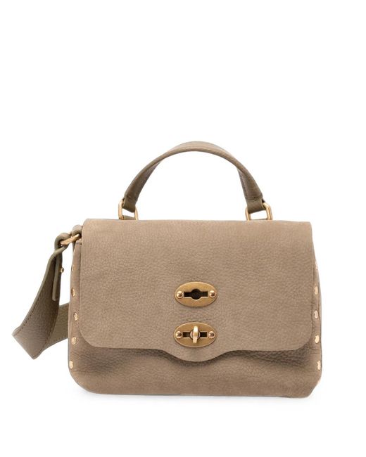 Zanellato Metallic Baby Postina Stud-Embellished Tote Bag