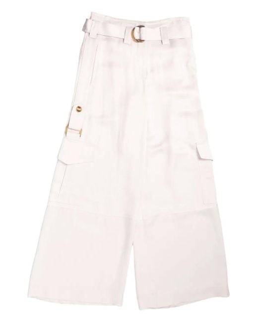 Zimmermann White Dawning Cargo Pants