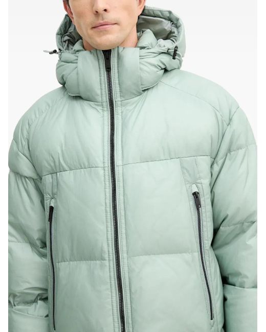 Piumino Con Cappuccio di Boss in Green da Uomo