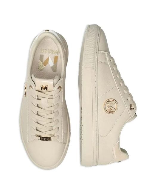 Mexx White Logo-Plaque Sneakers