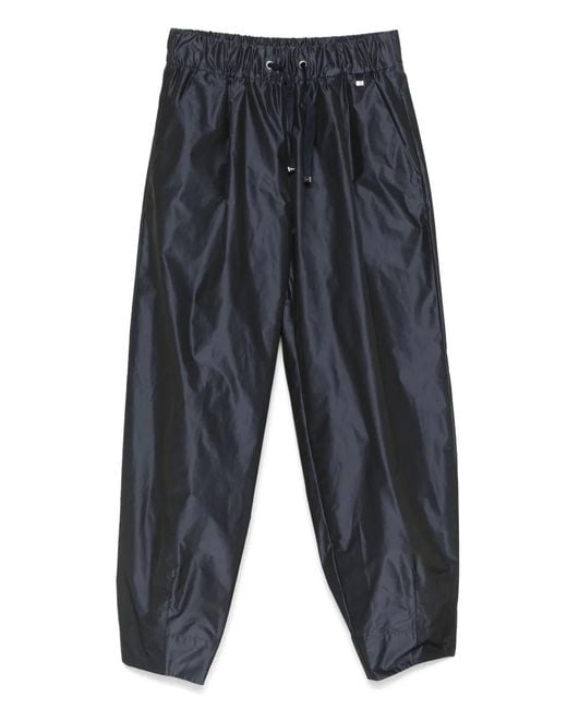 Herno Blue Taffeta Trousers