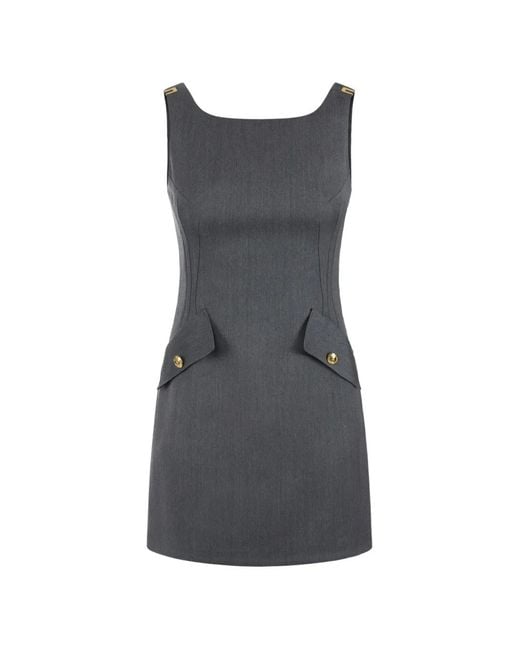 Elisabetta Franchi Gray Mini Dress