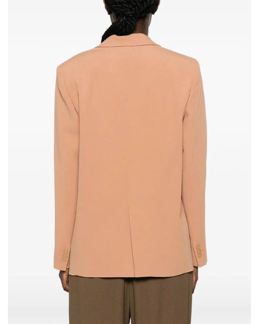 Forte_forte Natural Single-Breasted Peak-Lapel Blazer