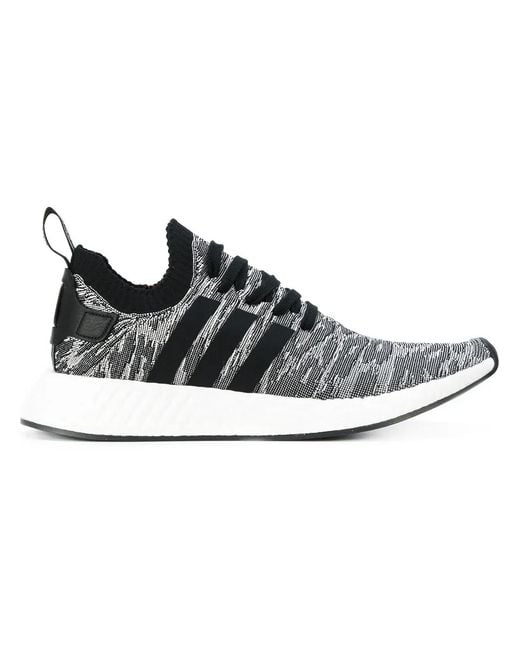 Adidas Black Nmd_R2 Primeknit Sneakers