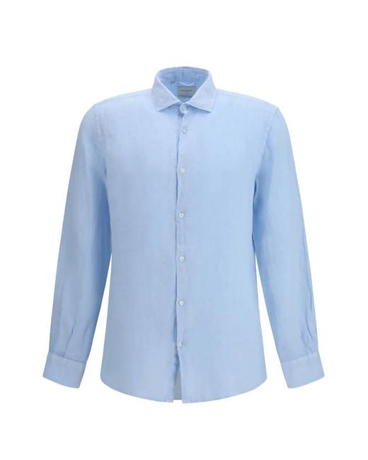 Brooksfield Blue Slim-Fit Shirt for men