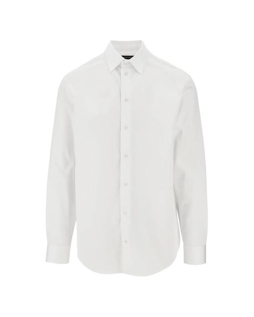 Emporio Armani White Buttoned Shirt for men