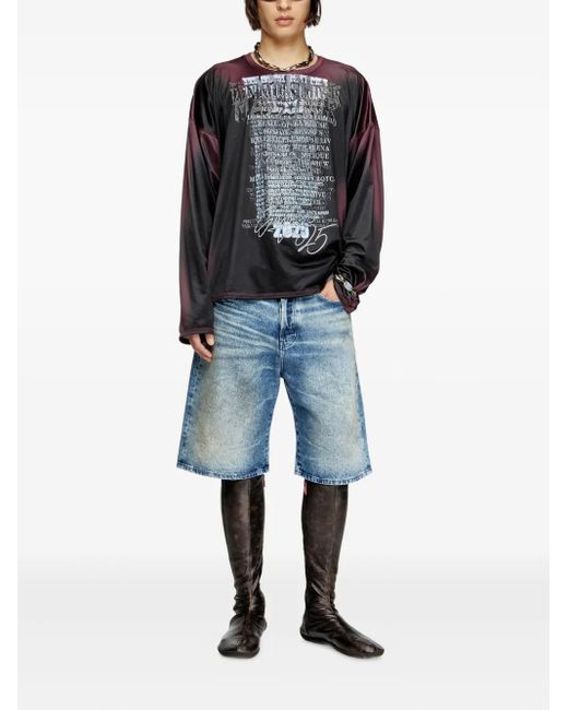 DIESEL Blue Remaster Capsule D-Rixford-S Denim Shorts for men