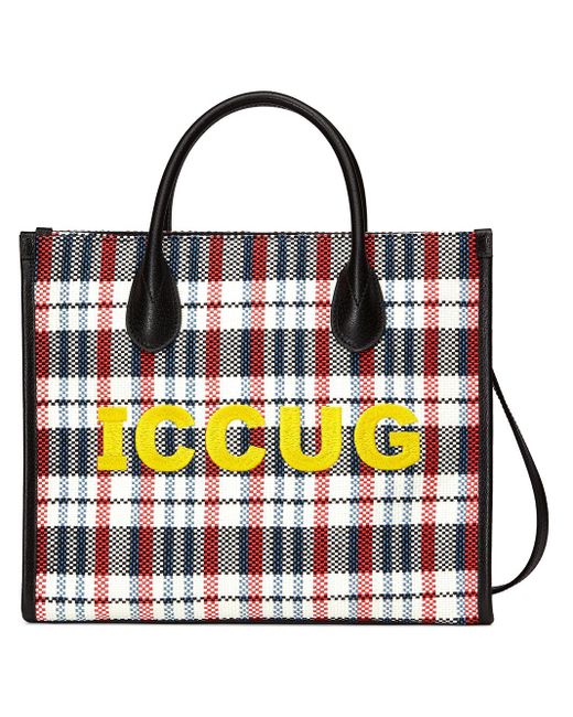 Gucci Kleiner Shopper mit ICCUG Stickerei in Multicolor für Herren