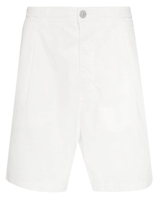 Stone Island Bermuda Shorts Met Logoprint in het White voor heren