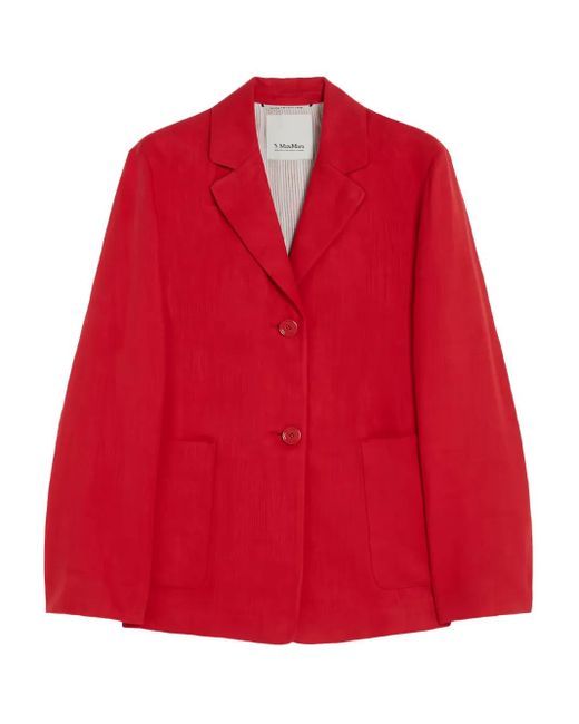Max Mara Red Olivia Blazer