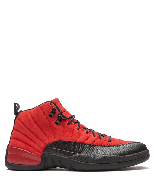 Nike Red Air 12 Retro "Reverse Flu Game" Sneakers for men