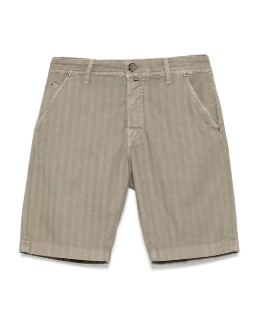 Jacob Cohen Gray Herringbone Shorts for men