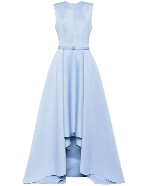 Saiid Kobeisy Asymmetrische Neopreen Avondjurk in het Blue