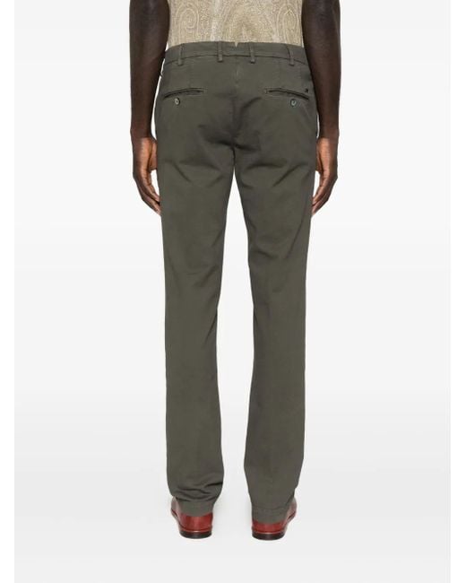 Mason's Gray Cuffed Straight-Leg Trousers for men
