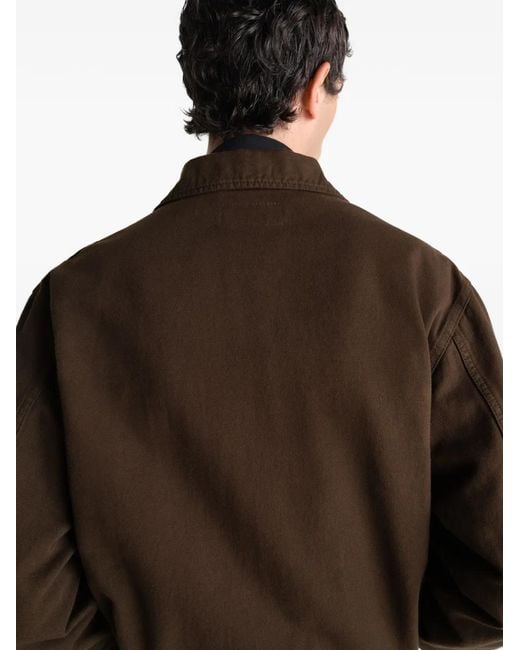 Lemaire Brown Trucker Jacket for men