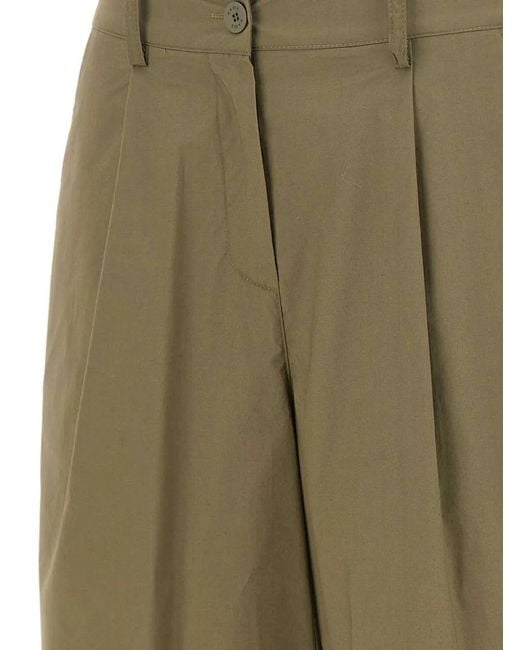 Kaos Green Pleated Shorts