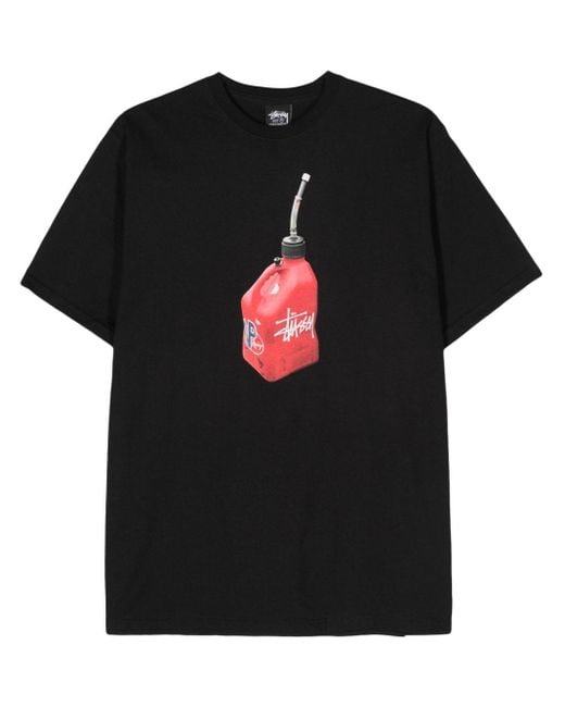 Stussy Black Fueled Cotton T-shirt
