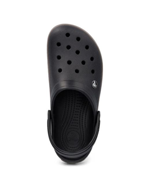 CROCSTM White Crocband Perforated Logo-Patch Clogs