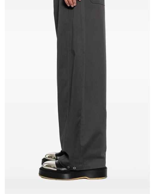 TEAM WANG design Gray Reset Wide-Leg Trousers