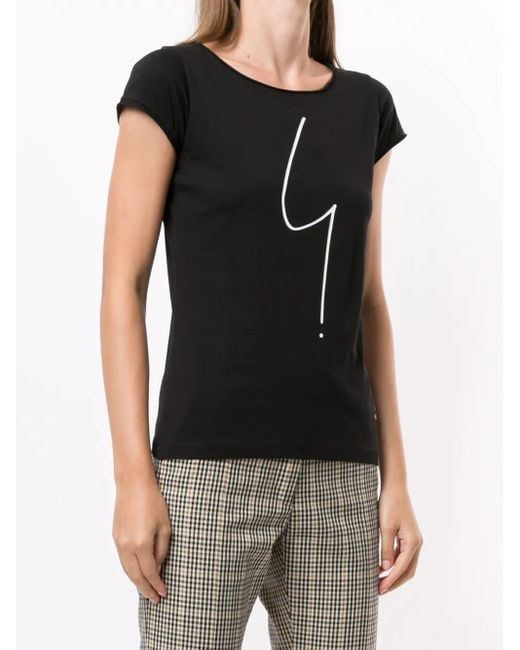 Agnes B. Black Australie Short-Sleeved T-Shirt