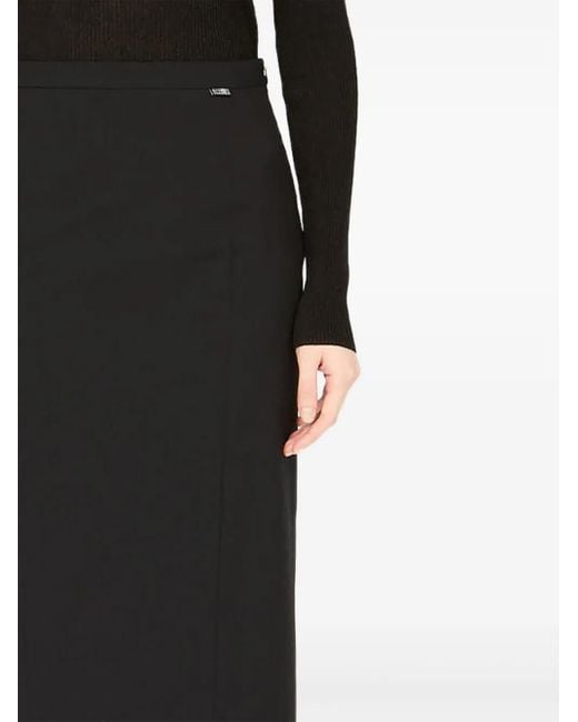 Falda midi a paneles MM6 by Maison Martin Margiela de color Black