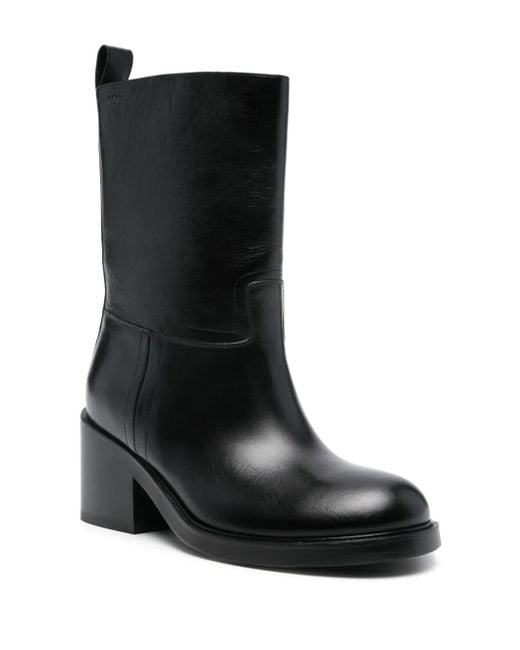 Bally Black 65Mm Leather Boots