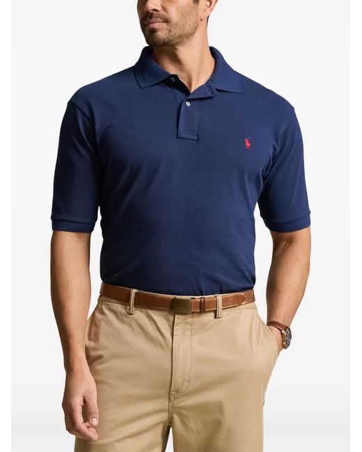 Polo Ralph Lauren Blue Cotton Polo Shirt for men
