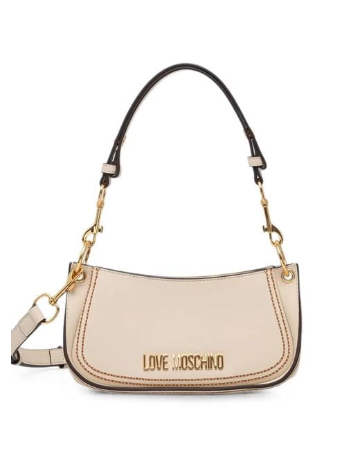 Love Moschino Natural Sac À Main À Logo