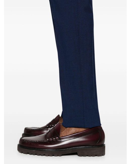 Paul Smith Blue Pleat-detail Tailored Trousers for men